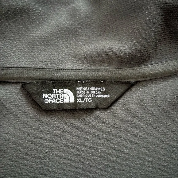 The North Face Sweatshirt Black Dark Gray Glacier Fleece 1/4 Zip Pullover XL - Picture 6 of 8